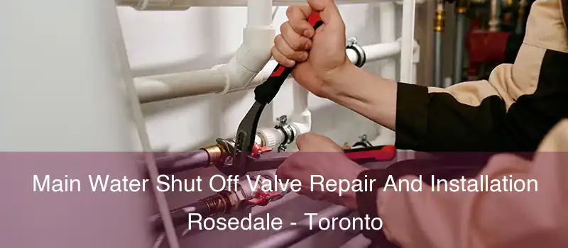  Main Water Shut Off Valve Repair And Installation Rosedale - Toronto